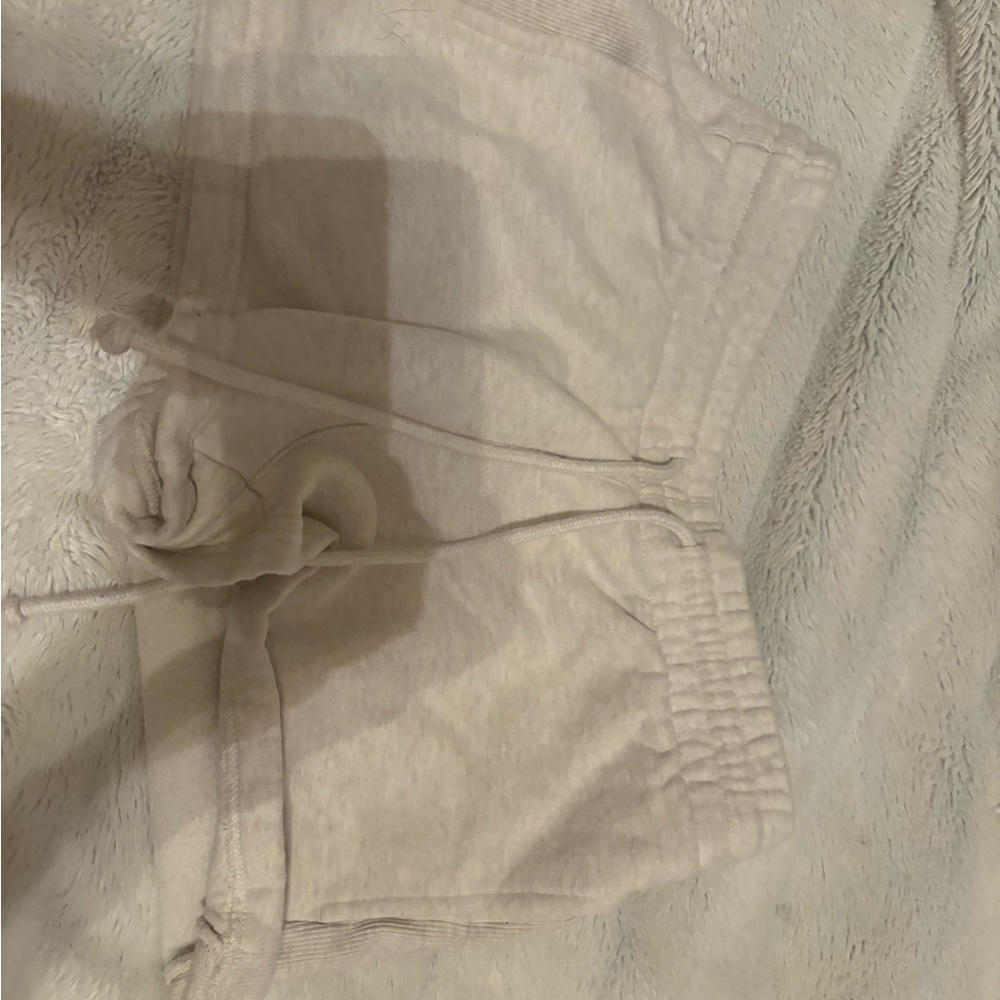 Beige Drawstring Shorts